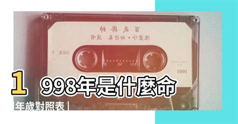 1998是什麼年|年歲對照表